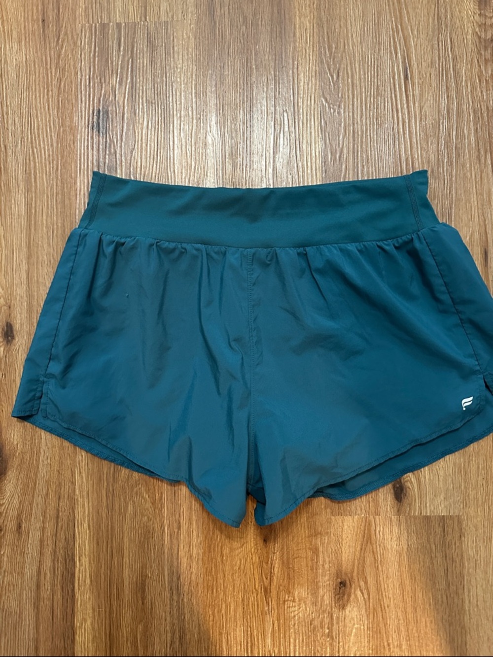 Fabletics Teal Women's Athletic Shorts large